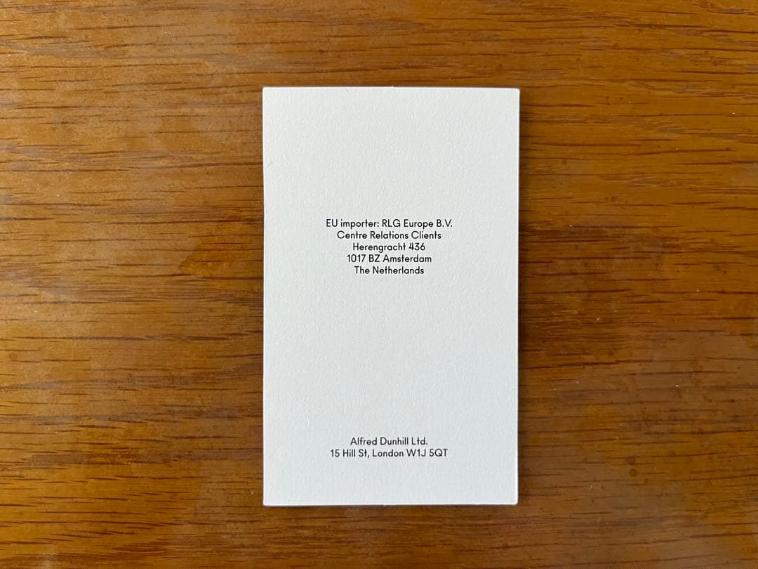 dunhillレザー名刺入れ　23R2512GN251R Harnessブラウン