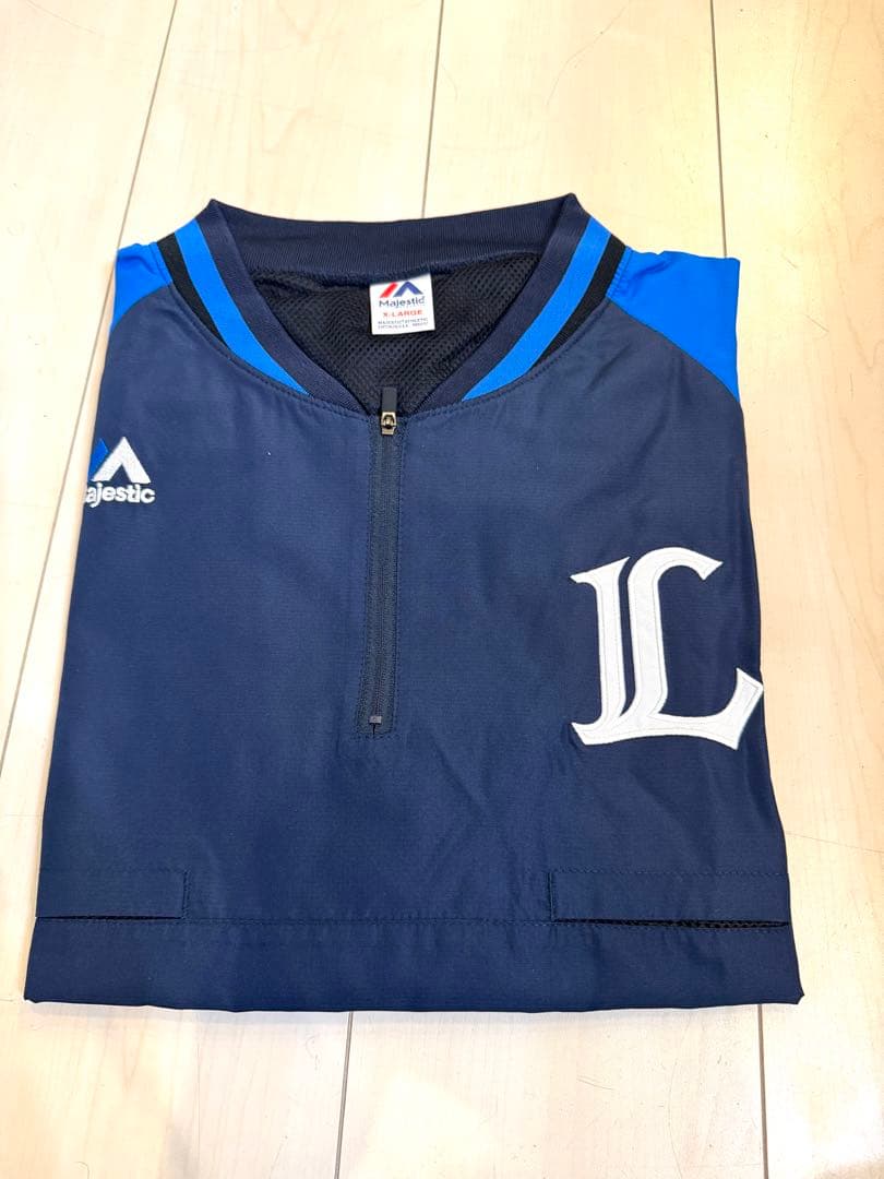 埼玉西武ライオンズ 野球トレーニングウェア 半袖 サイズXL マジェスティック