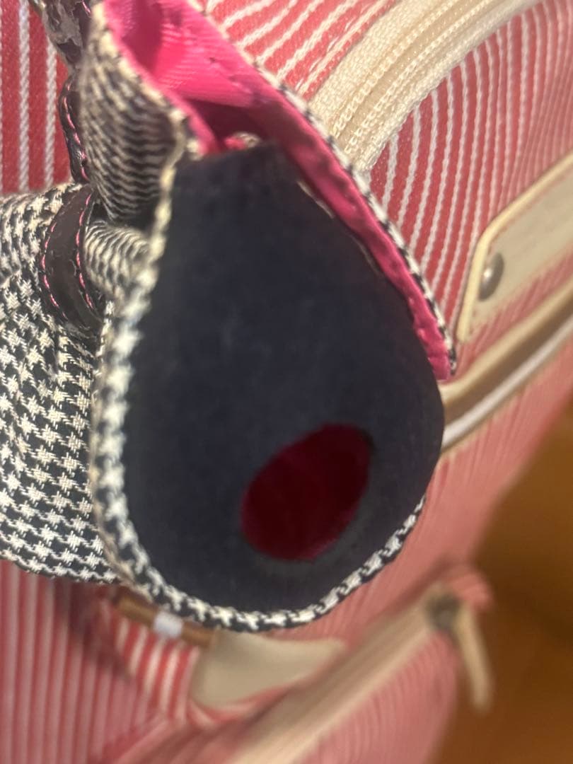 アディダス　キャスター付き　ゴルフ　キャディバック　ヒッコリー生地