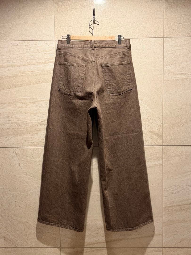 BISOWN タグ付き 新品未使用 ブラウンワイドデニム 5 AW2025
