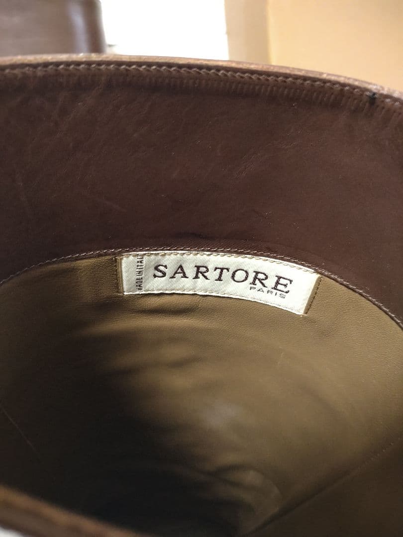 【専用です】サルトル SARTORE バックル ベルト ロングブーツ ブラウン