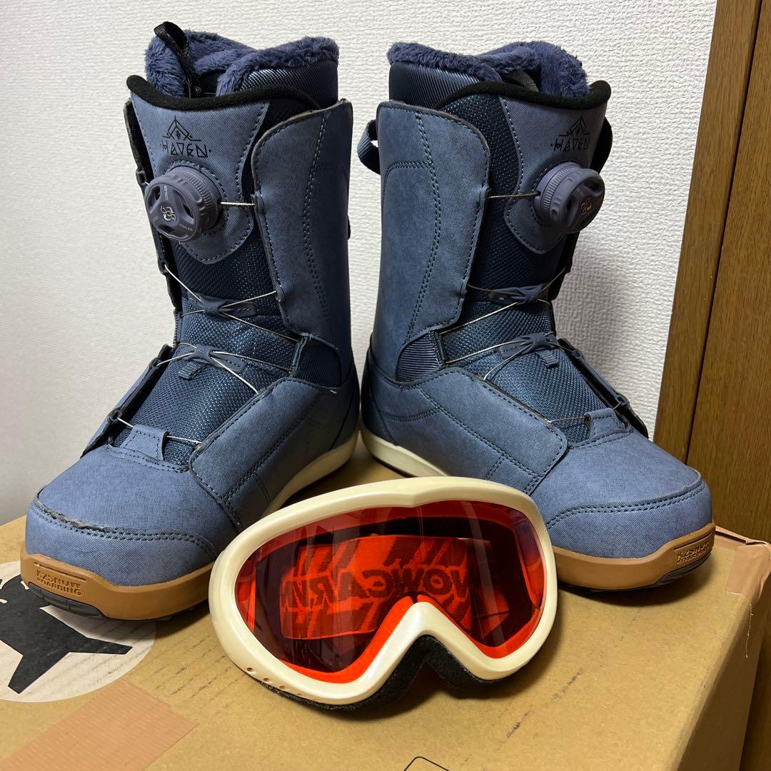 とあ^_^ K2 HAVEN スノーボードブーツ/ゴーグル付き セット