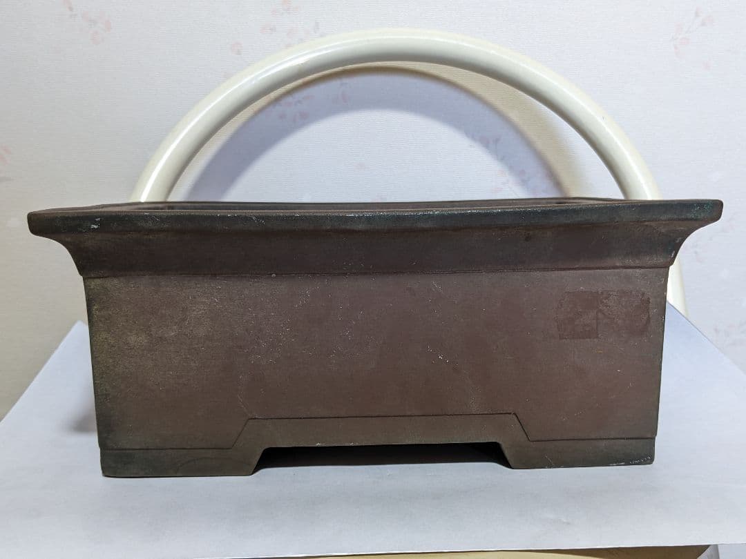 ♦紫砂 紫泥 盆栽鉢 美術品 ？志那鉢 中国鉢 コレクション 骨董品アンティーク