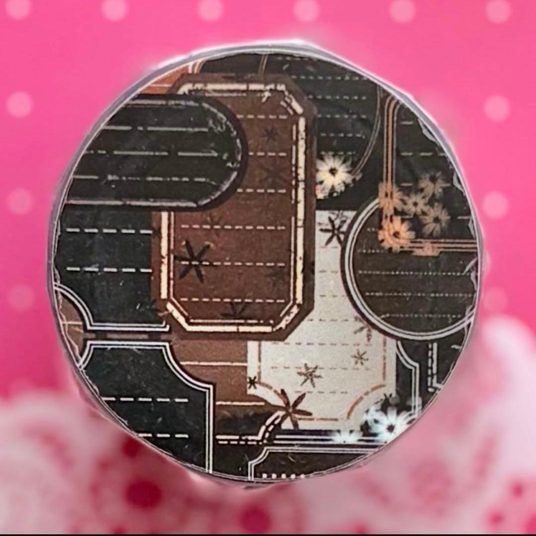 PET 留白便签 5cm×5m ダイカット加工　海外マステ　ラベル　付箋