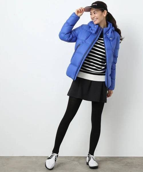 ジュン&ロペ　ストレッチナイロンダウンブルゾン