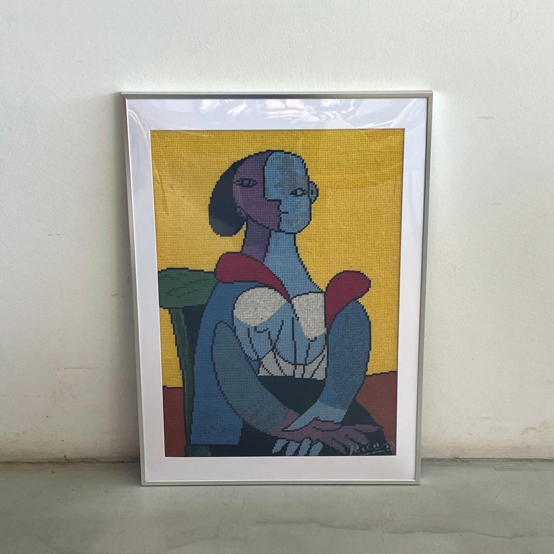 ヴィンテージ ピカソ タペストリー ニードルポイント 額装