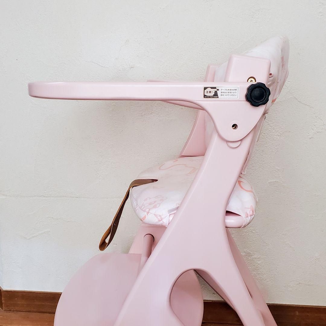 【希少色】ヤマトヤ　ハイチェア　アッフルチェア　テーブル　ガード クッション付き