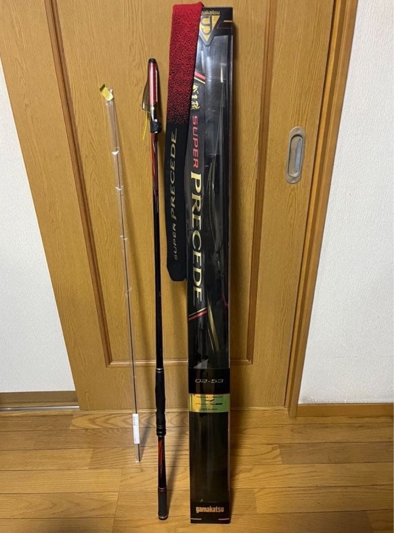 美品　がま磯スーパープレシード02 53新品穂先付き