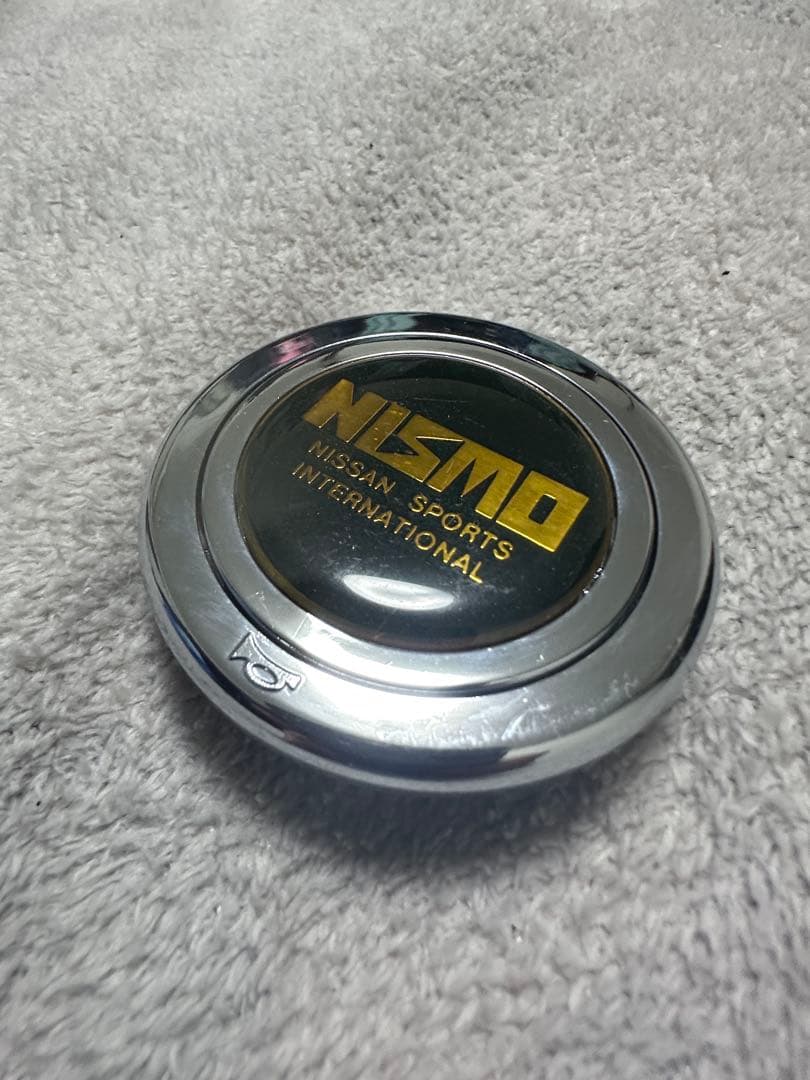 当時物 NISMO 旧ロゴ ホーンボタン メッキ