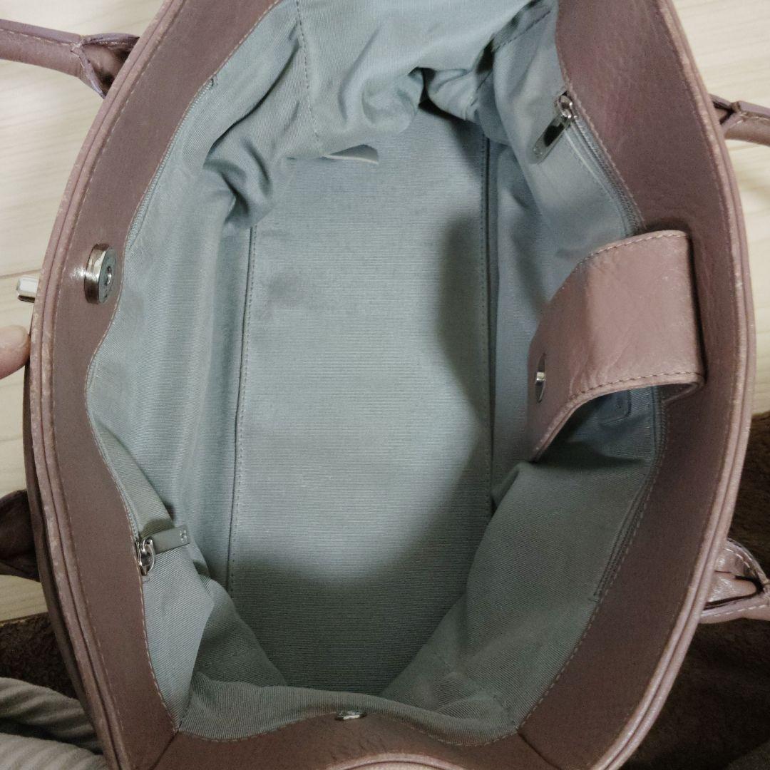 シャネル　ブラウン レザー ハンドバッグ