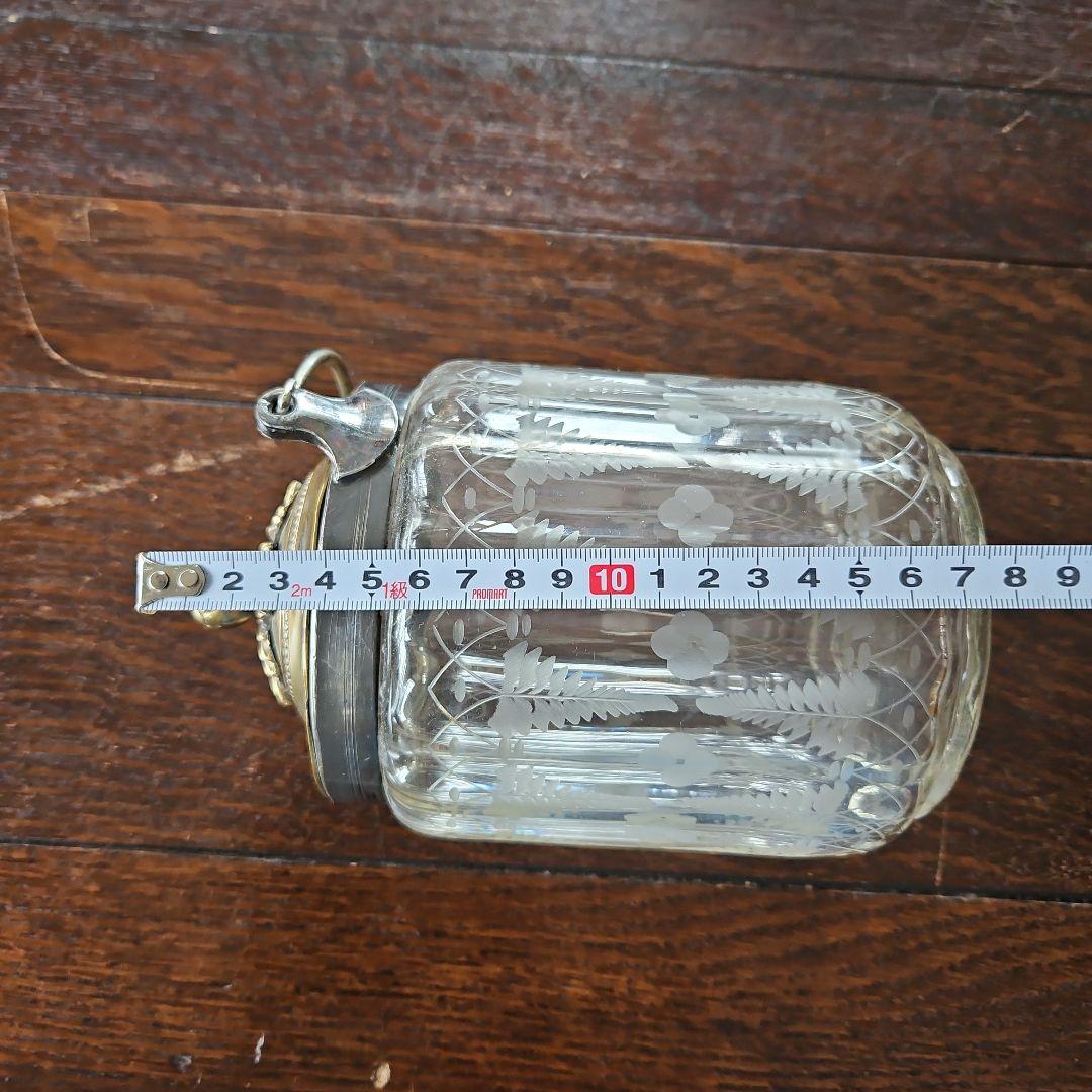 ワケ有り‥アンティークガラスビスケットジャー