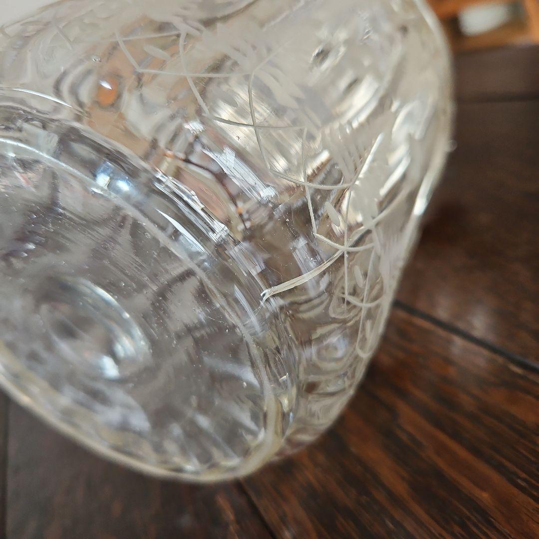 ワケ有り‥アンティークガラスビスケットジャー