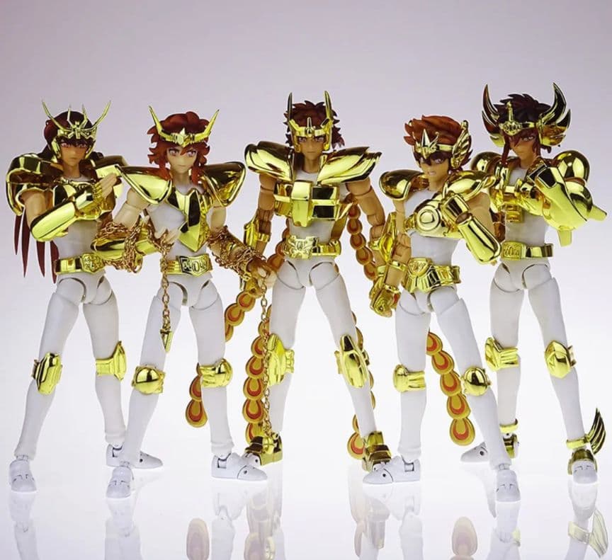 聖闘士聖衣神話EXサイズ初期青銅聖闘士原作版星矢　紫龍　氷河　瞬　一輝黄金カラー