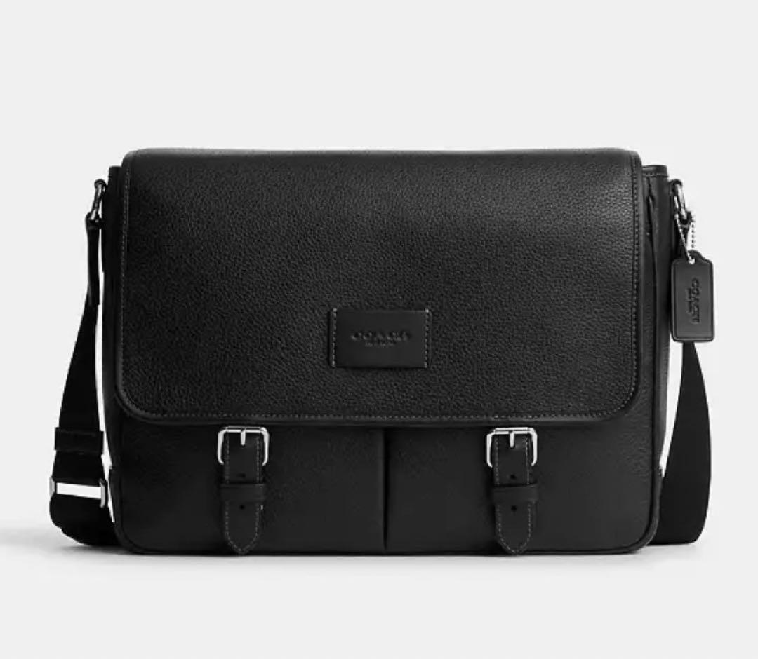 coach コーチスプリント メッセンジャーバッグ (CL952) 黒　A4対応