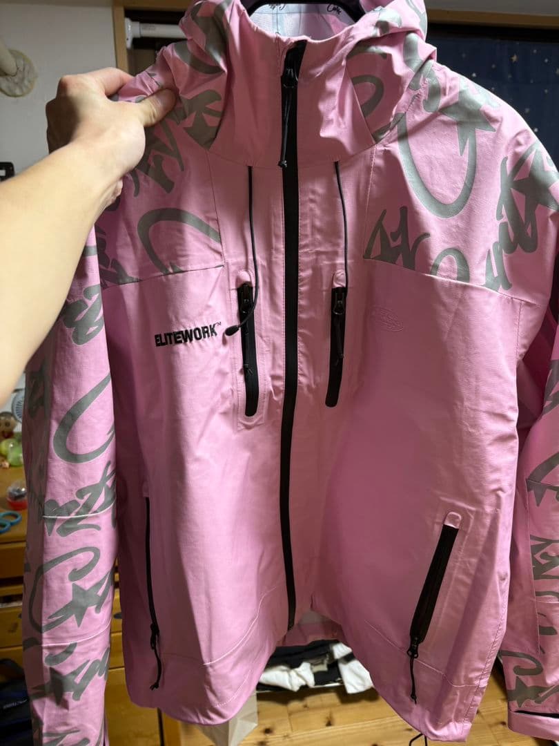 ジャケット・アウター Corteiz Elitework Shell Jacket Pink