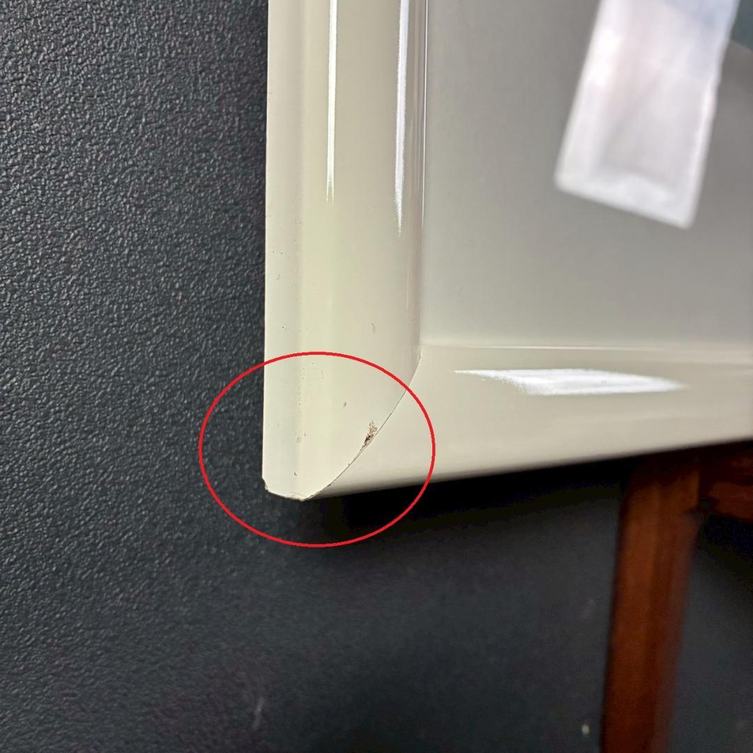 美品 アンドレ・ブーリエ「青いマリーナ」リトグラフ 直筆サイン入 額縁入り