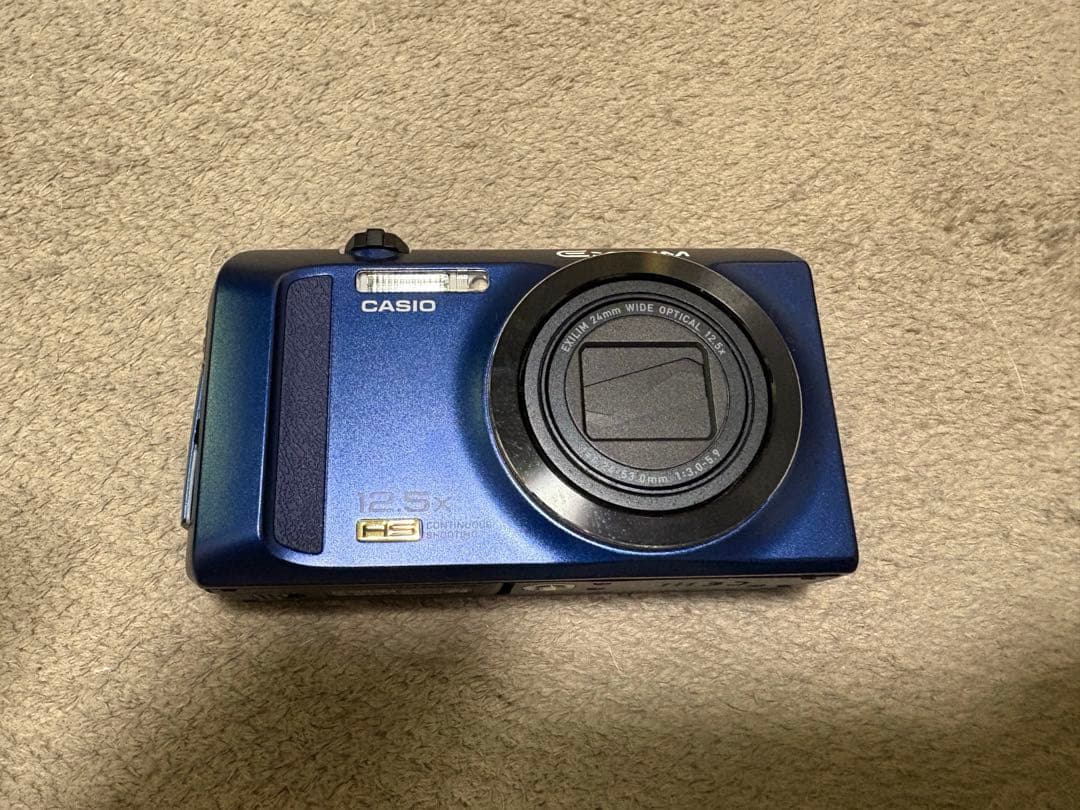 CASIO EXILIM 青色 コンパクトデジタルカメラ　EX-ZR200