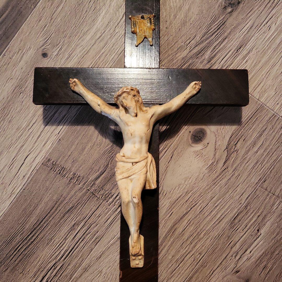 十字架 キリスト像　木製・鉄製