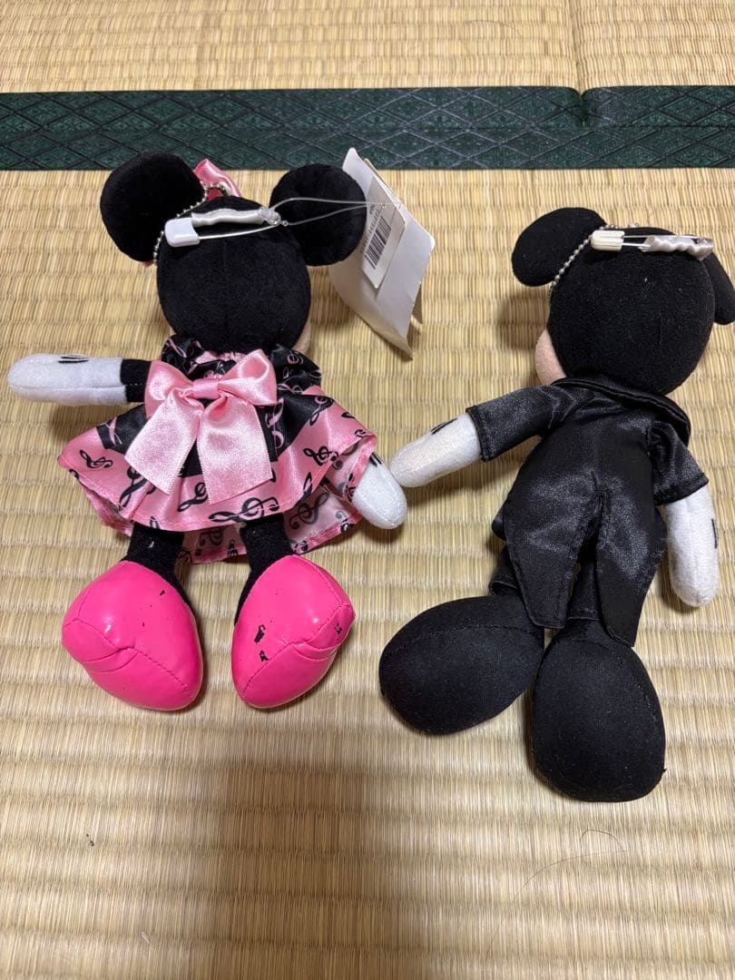 BBBミッキー＆ミニーぬいぐるみバッジ