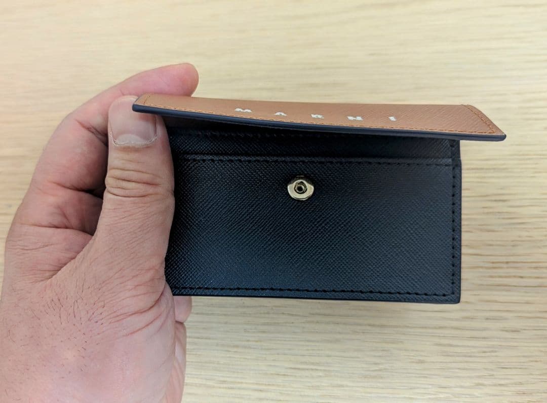 MARNI 名刺入れ ブラウン ネイビー