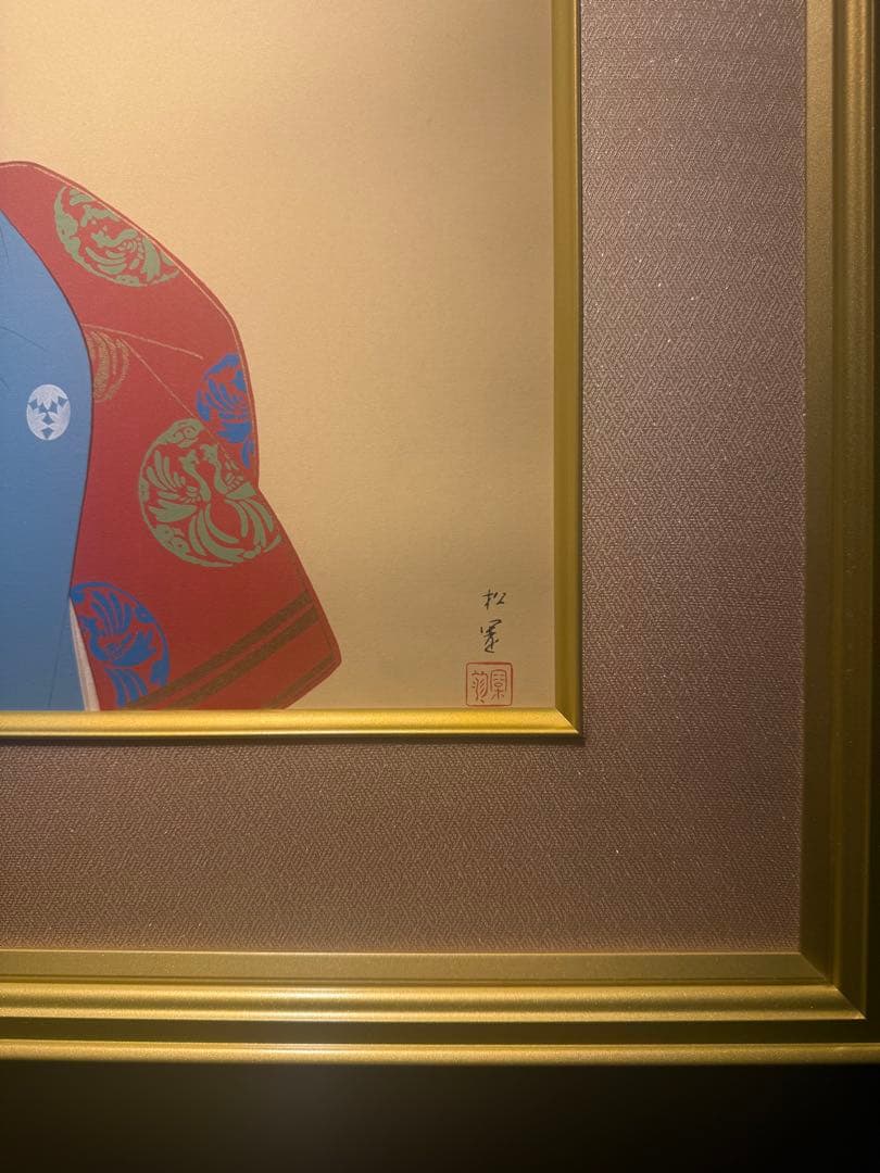 上村松園【しぐれ】京美術院シルクスクリーン380限定