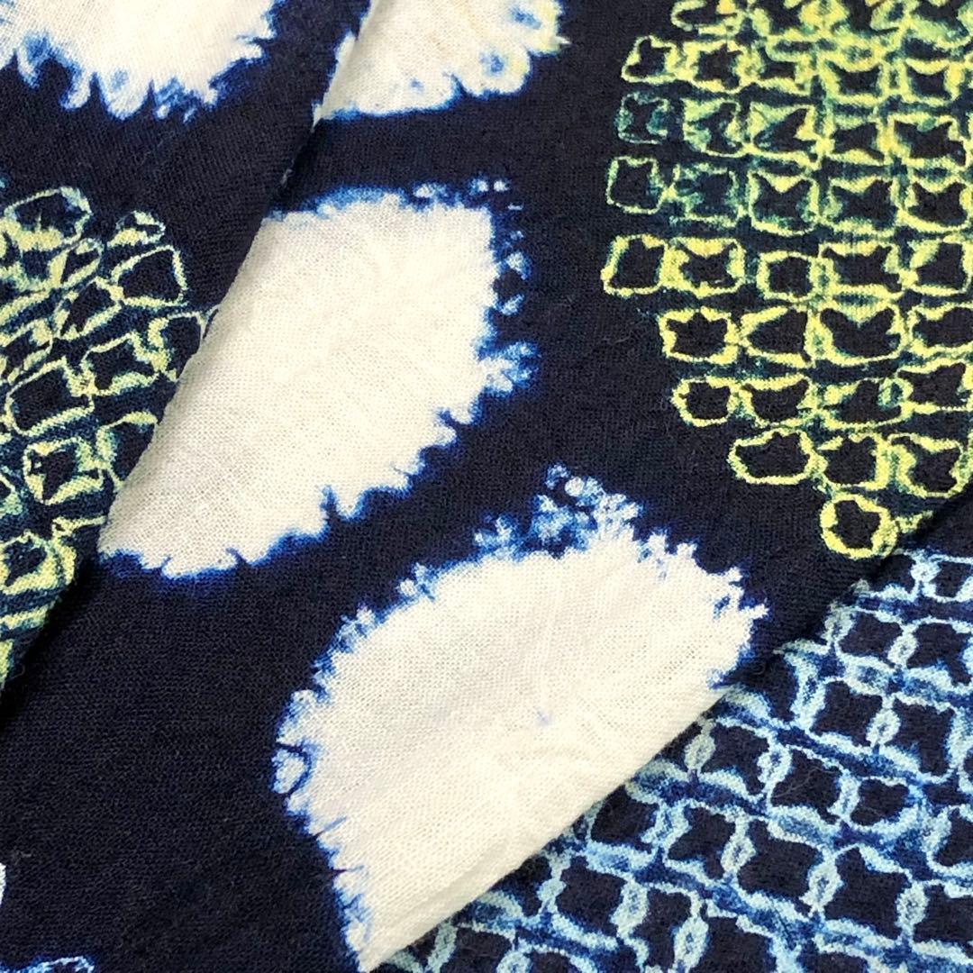 夏着物 浴衣 有松鳴海本絞り 向日葵 KK-2212