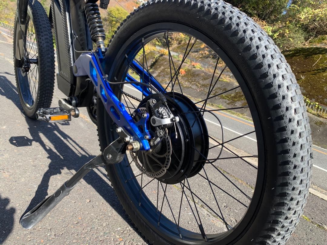 【 動作確認済】送料無料ディスク式MTB電動自転車新しいバッテリー48V12Ah