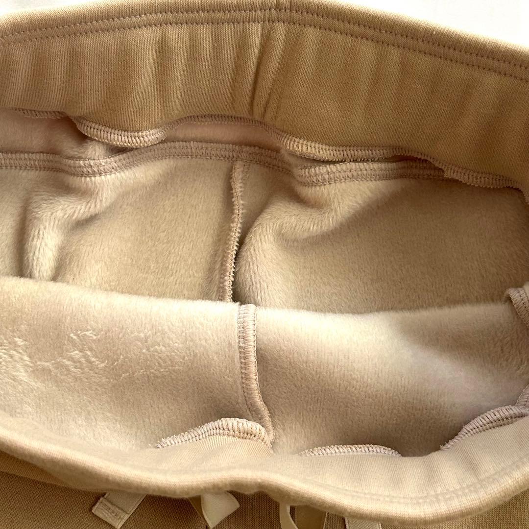 Chacott チャコット 裏起毛テーパードパンツ ベージュ M