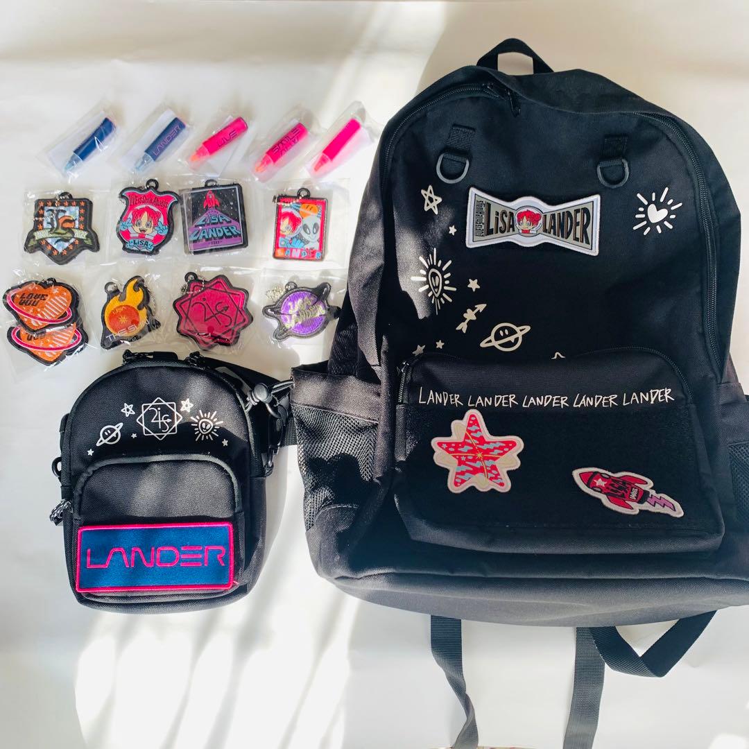 LiSA LANDER リュック　ミニバッグ　ワッペン8種セット　おまけ付き