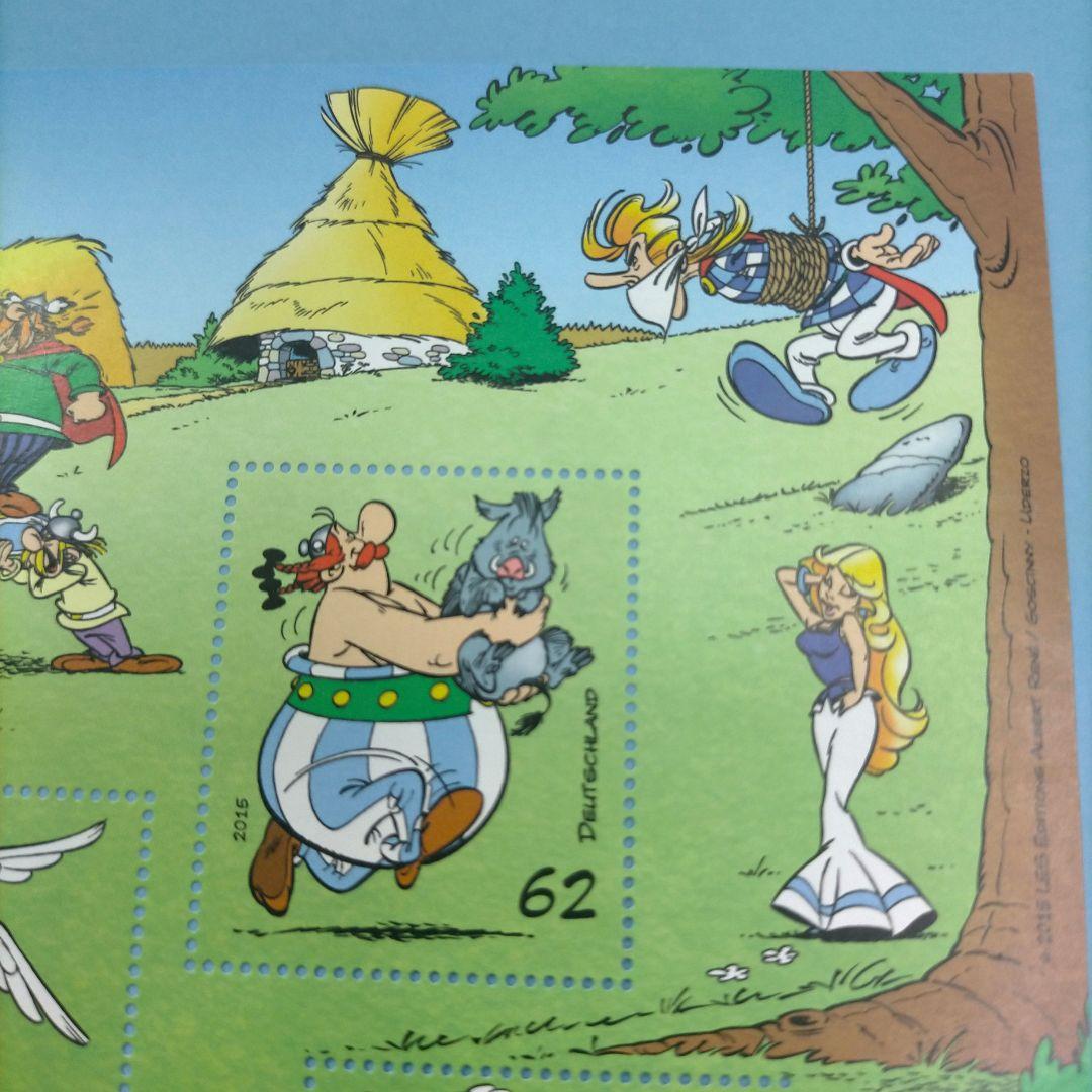 2708 外国切手 ドイツ 2015年 アステリックス 小型シート 未使用