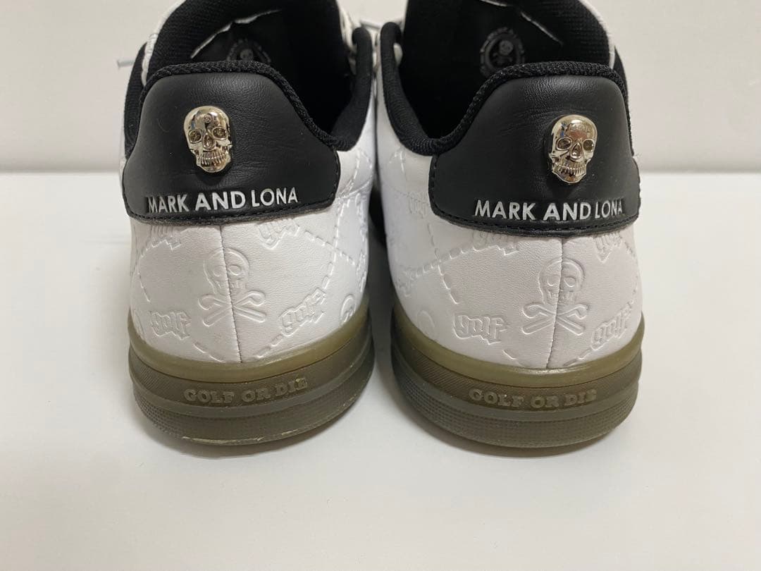 MARK&LONA マークアンドロナ エンボスキルトスカルスニーカー　26㌢