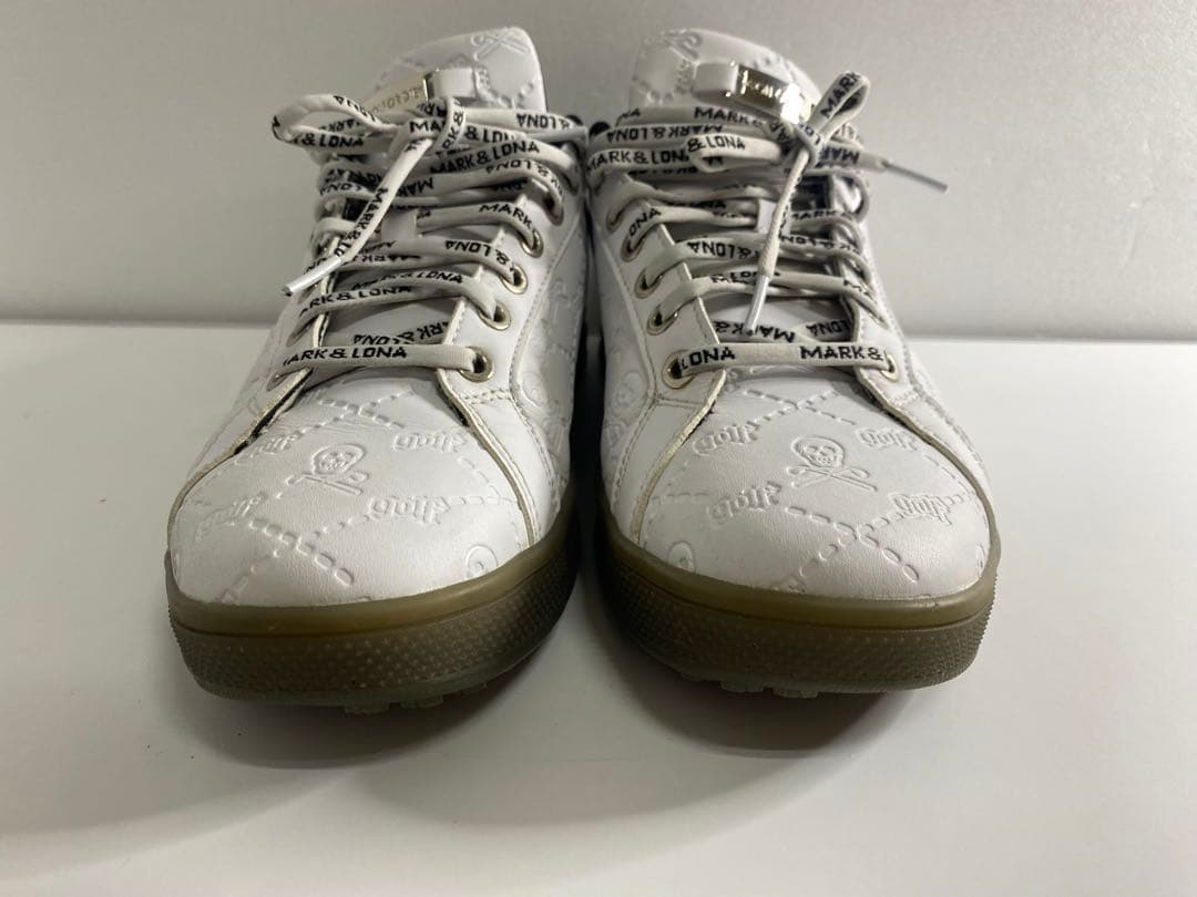 MARK&LONA マークアンドロナ エンボスキルトスカルスニーカー　26㌢
