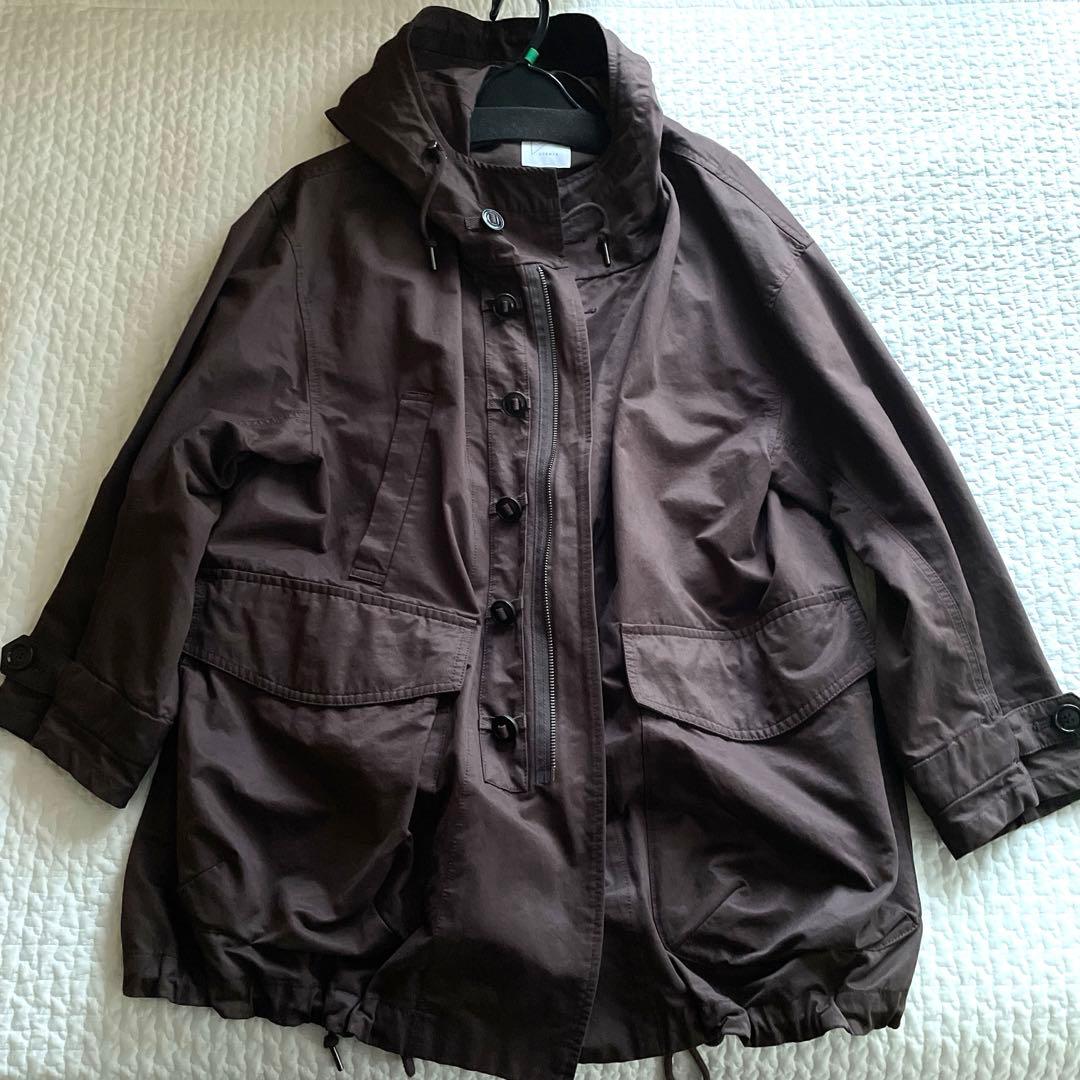 crewre クルーレ ピーチスキンモッズコート　ダークブラウン