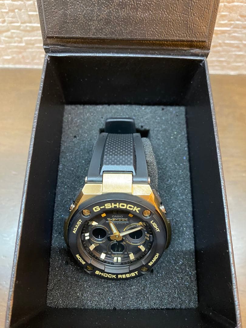 【極美品】G-SHOCK GST-W300G 1A9JF ゴールド 電波ソーラー