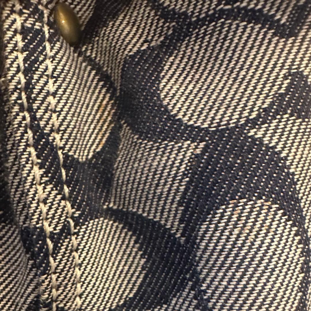 コーチ　ハンドバッグ　ターンロック　パッチワーク　デニム　肩掛け　10816