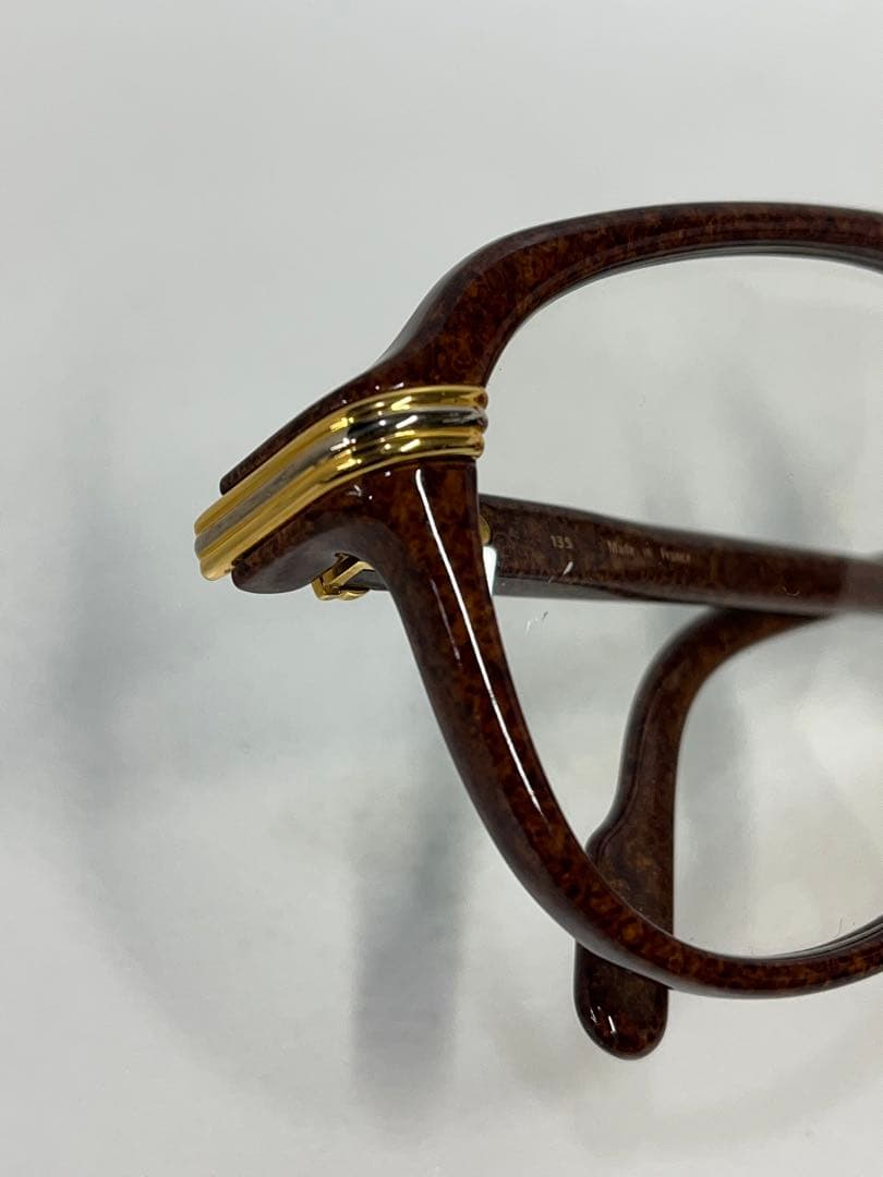 Cartier サングラス　トリニティ　ブラウンカラー　メガネ　フレーム