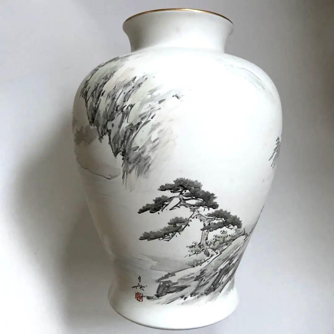 蔵出し！昭和レトロ・アンティーク【宮内庁御用達・深川製磁・美術有田焼花瓶　】