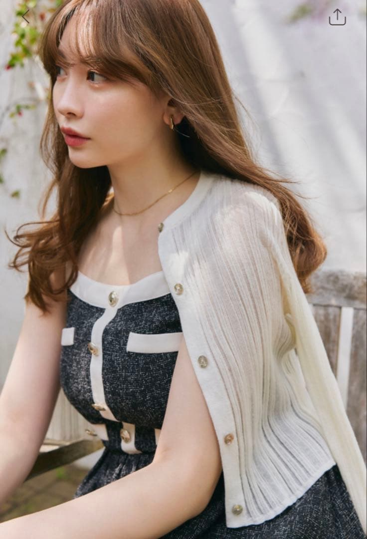 専用※herlipto Random Ribbed Knit Cardigan