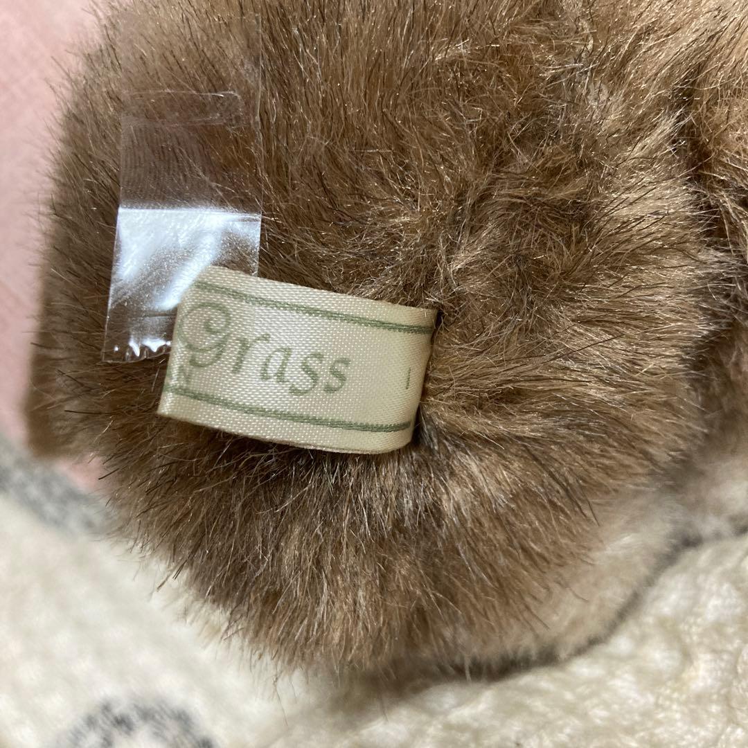 昭和レトロ　ON THE GRASS 犬　ぬいぐるみ　中古品