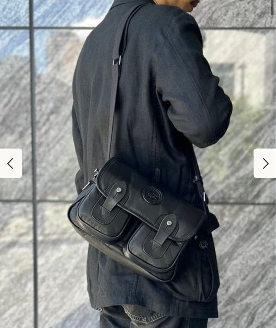 BEAMS F【別注】HUNTING WORLD / レザー キャリーオール S