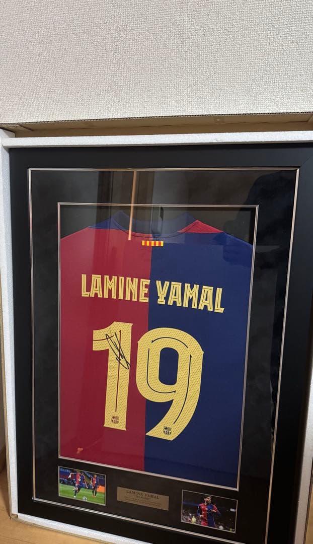 FCバルセロナ　ラミン・ヤマル　19 サイン入りユニフォーム　証明書付