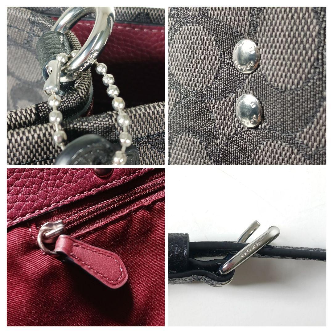 ✨美品✨コーチ　シグネチャー　ジャガード デンプシー　キャリーオール　2way