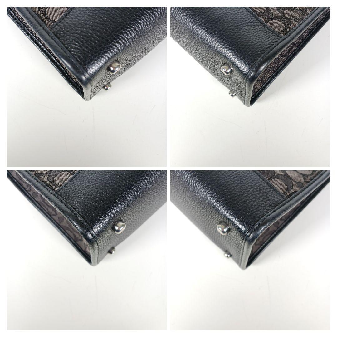 ✨美品✨コーチ　シグネチャー　ジャガード デンプシー　キャリーオール　2way