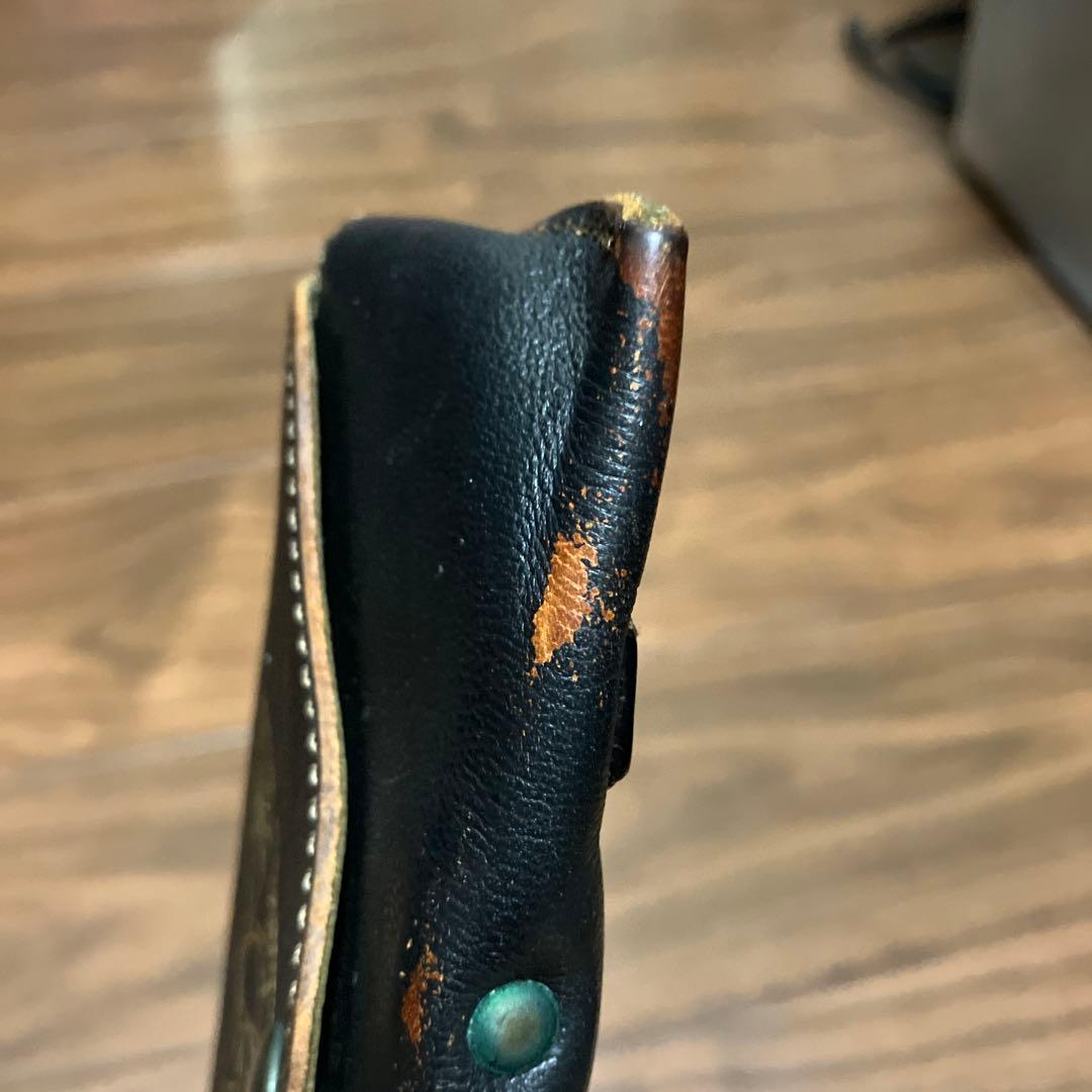 RRL レザーメガネケース　ヴィンテージ加工