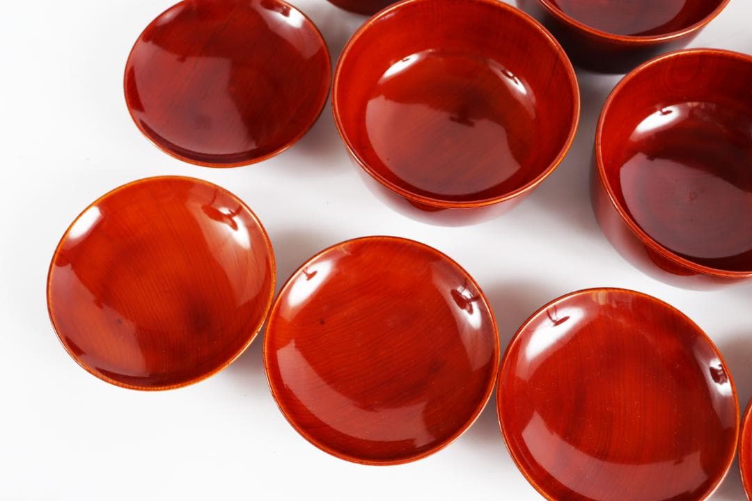 春慶塗 吸物椀 七客 木製漆器 懐石料亭