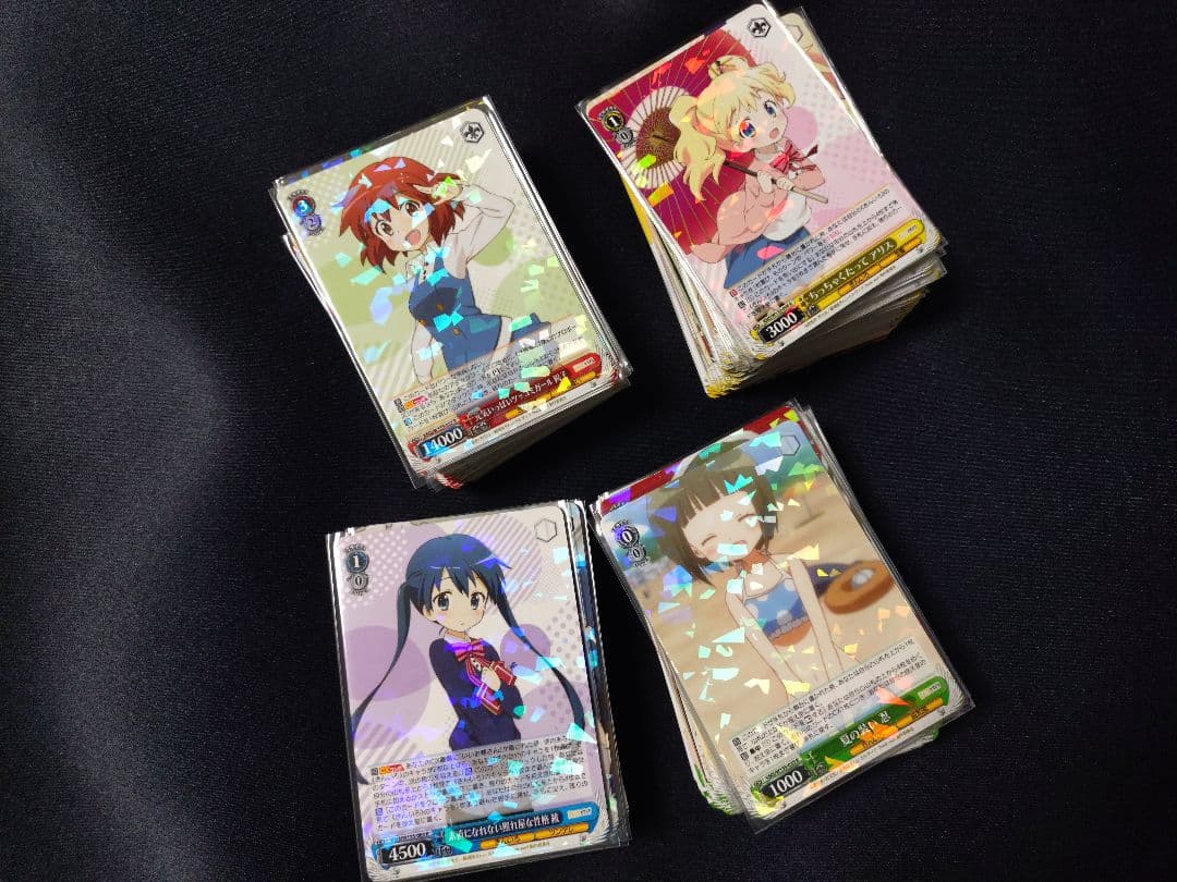 きんいろモザイク 8電源 デッキ 　ホイル多数　サイン　パーツ大量　スリーブ付き