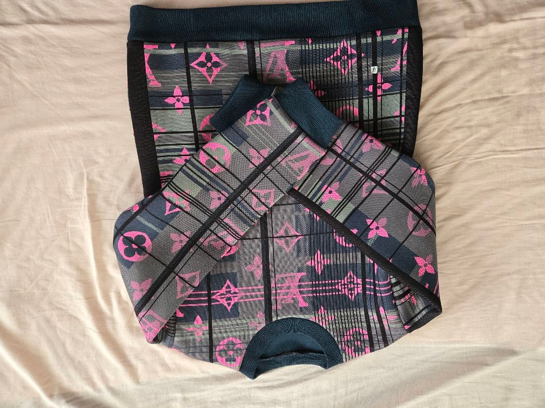 【鑑定済み】LOUIS VUITTON チェック柄トレーナー L