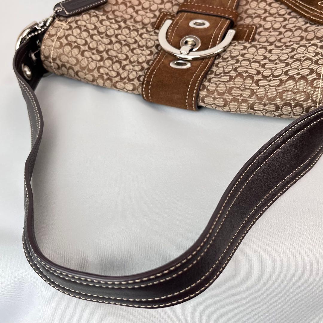 COACH ハンドバック ソーホー シグネチャー ブラウン