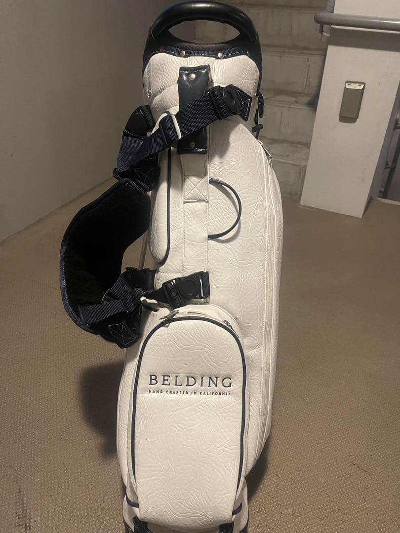 BELDING スタンド付きキャディバッグ ホワイト