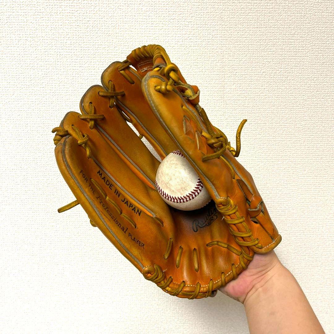 582 ローリングス 最高級 キップレザー 型抜群 硬式 外野手用グローブ 左投